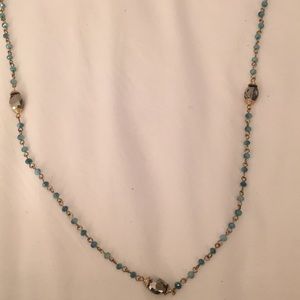 Turquoise and gold necklace!